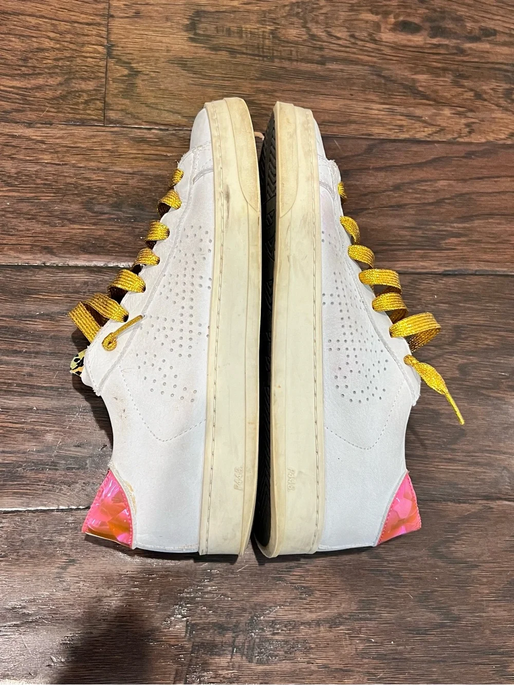 P448 You Can Surf Later Leopard/Neon Pink Women’s Sneakers